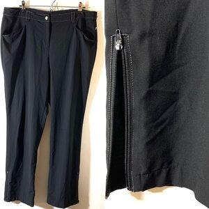 Chico's Zenergy Black Pant w Zip Ankle